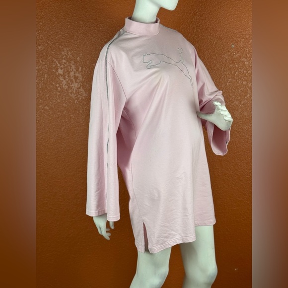 Puma Light Pink Long Sleeve Dress Size Medium - Picture 3 of 17